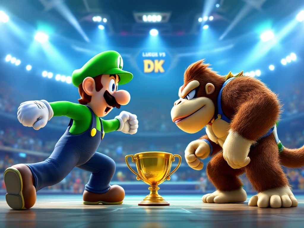 Thumbnail for Luigi vs Donkey Kong - Super Bowser Cup